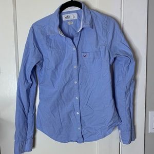 Hollister Button-Up Shirt Size Small women’s Stretch